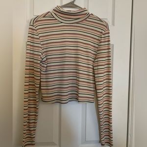 3/$12 Striped turtleneck